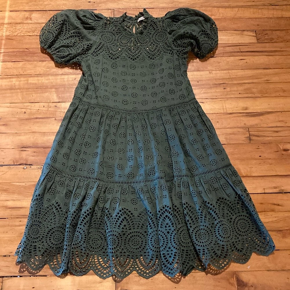 Ulla Johnson Green Lace Dress